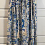 Calypso St. Barth NWT  Linen Blend Maxi Long Euro Toile Print Skirt Medium Photo 0