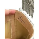 Berness Cow Girl Boots Size 5.5 Pointed Toe Block Heel Rhinestone Fringe White Photo 6