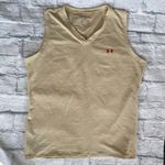 Under Armour women L heatgear v-neck sleeveless workout top gold Photo 0