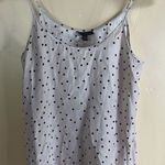 ATM Women's Polka Dot Silk Cami Top Strappy Sleeveless Blouse Size Small‎ Gray Photo 0