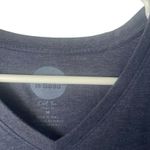 Life is Good  Women's Medium V Neck Blue Unplug Snow Mountains Outdoor T Shirt‎ Photo 4