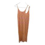 Callahan Knitwear Women's Large Knit Dress Orange Pink Relaxed Knee Length NWOT Photo 2