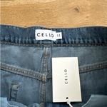 Cello - Wide Leg Cargo Denim Jeans in Blue Photo 2