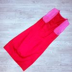 Gioffre orange / pink sleeveless sheer sleeve dress midi size 42 aka 12 Photo 3