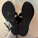 Black Suede Studio Mindy Ankle Strap Preppy Boho Chic Minimalist Sandal 7.5/37.5 Photo 4