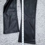 joe's jeans  Mid Rise Black Faux Leather Cropped Bootcut Pants Size 28 Ankle Photo 9