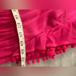 NWT Perfectly Palm Size S Pink Pom Pom Sleeve Pullover Sundress Coverup Photo 8