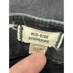 Madewell  jeans 31 Tall High Rise Straight Stovepipe Dark Wash Black 33x32 Photo 2