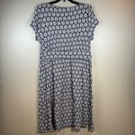Croft & Barrow Blue and White Floral Midi Dress SZ: M Photo 1
