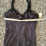 Vintage new with tags night romper slip by Jenelle of California size 32 black Photo 8