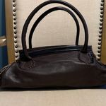 Unique Cromia Leather Bronze and Brown Shoulder Bag Gold Photo 2