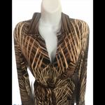 Tommy Bahama  Hawaiian Belted Wrap Dress M Packable Vacation Bahamas Resort Wear Photo 2