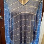 MIA  & Tess XL lightweight long sleeve blue with white stripes top Photo 0