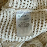 Reformation  Brandon Open Knit Mini Dress Gossamer Organic Cotton Open Back M Photo 9