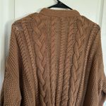 Jenni Kayne  Cable Knit Oversized Cardigan In Brown Photo 7