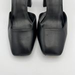 Nordstrom Women's Black Ankle Strap Square Toe Heels Size 6M Photo 5