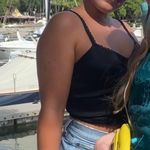 ZARA Black Satin Tank Top Photo 5