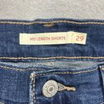 Levi's Levi Strauss Co Mid Length Denim Shorts Women's Size 29 Blue Cuffed Rolled Photo 4