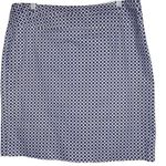 Donna Ricco Octagon Blue White Pencil Career Work Skirt Size 12 Photo 0