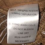 LUNIK  pinstripe brown jumpsuit with 3/4 length pants size Medium Photo 4