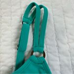 Croft & Barrow  Aqua and Blue Top Swimsuit With Adjustable Straps in Size 10D Photo 5