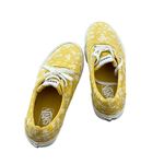 Vans  Women's Size 7 Yellow Floral Print Lace-Up Sneakers Photo 3