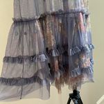 Johnny Was $390 NWT  Mesh Embroidered Layered Ruffles Floral Mini Dress Size S Photo 9