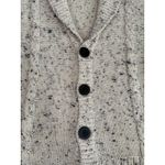 Modcloth  Speckled Cable Knit Shawl Collar Button Front Cardigan Sweater Size S Photo 3