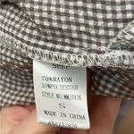 miou muse jumpsuit romper elastic bottom checkerd boho small Photo 7