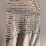 ASOS NWT plus Cream Midi Dress party wedding bridal flowy taupe beaded sheer Photo 15