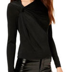 Good American  Asymmetrical Side Twist Slinky Knit Long Sleeve Top 6 / 3XL Photo 0