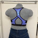 Victoria's Secret VSX Sport Racerback Bra Green Purple Black Stripe Colorblock Lightly Lined 34C Photo 3