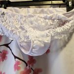 NWOT White Lace Bikini Bandeau Top & Bottom Set Medium Photo 5