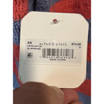 Altar'd State Cropped Sweater Women's Size S Blue Orange Striped Crew Neck NWT Photo 8