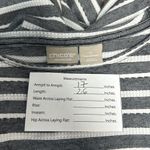 Chico's Zenergy Womens Tunic Top Striped Size 0 Cotton Blend 3/4 Sleeve Photo 6