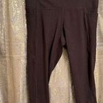 Danskin Womens Chocolate Brown Soft Stretch High Rise Leggings Large Photo 0