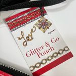 Brighton Love Glitter & Go Pouch Crossbody Bag Purse Handbag Bling Tassel Photo 7