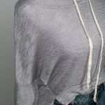 Hollister Women’s Oversized Drop Shoulder Hooded Lightweight Crop Front Sweater Photo 7