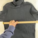 Gap Vtg XL Ribbed Turtleneck Sweater Y2K Black Long Sleeve Pullover Women's Photo 4