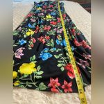 Calvin Klein Black & Florals Flared A-Line Skirt Maxi Dress M Medium Photo 14