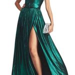 NWT Retrofete Jaden Strapless Belted Long Dress Green Women's Formal S Photo 0