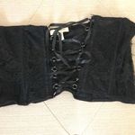 Silence + Noise Corset Lace Up Bandeu Top  Photo 0