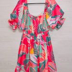 Fantastic Fawn Women's Size Medium Floral Print Puff Sleeve Mini Dress Photo 7