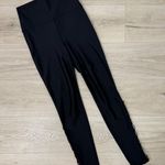 Carbon 38  Black Bungee Lace Ankle High Rise Leggings Photo 0