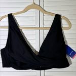 Apt. 9 Womens Size XXL  Kohl’s Surplice black bikini top NWT Photo 1
