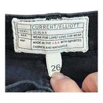 Current/Elliott Current/Elliot Black Jeans Mid-Rise Raw‎ Cut Hem Women Size 26 Photo 5