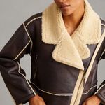 Anthropologie Leather and Sherpa Jacket Photo 1