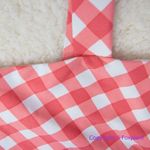 ONIA NEW Raquel Barbiecore pink gingham check raquel one piece swimsuit, size M Photo 7