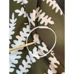 Talbots  Dress Petite Medium MP Sleeveless Green Ferns Leaf Keyhole Woodland Prep Photo 10