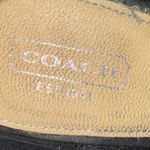 Coach EUC Adrina A3525 Black Leather Suede Peep Toe Buckle Booties Size 9.5 Photo 8